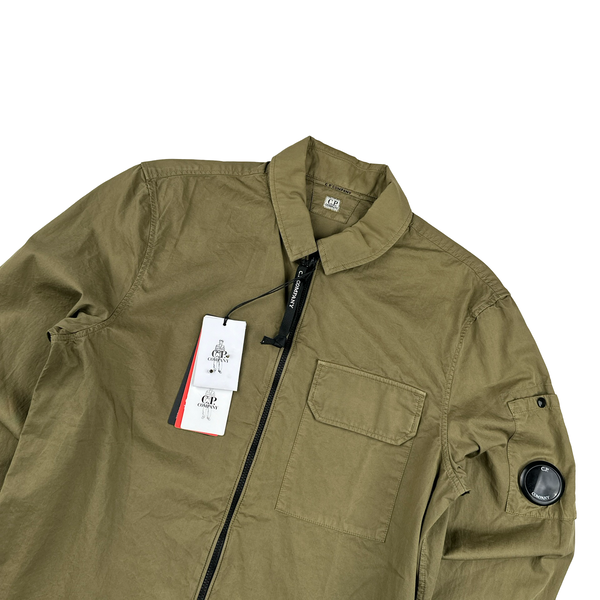 CP Company Brown Cotton Overshirt - XS