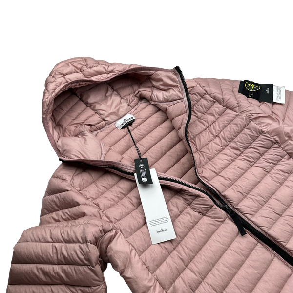 Stone Island 2022 Pink Loom Woven R Nylon Down TC Puffer - Large