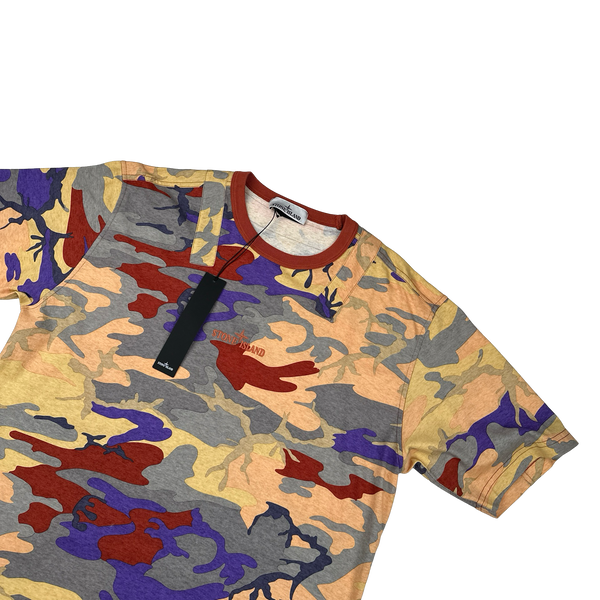 Stone Island 2022 Multicoloured Heritage Camo T-Shirt - Small, Medium, Large