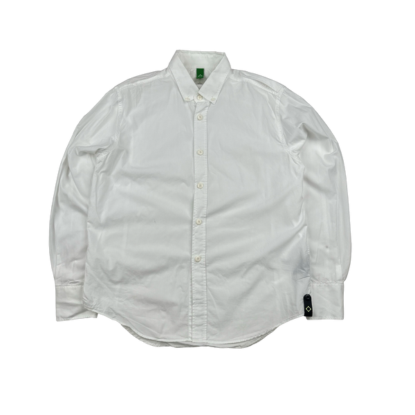 Ma Strum White Buttoned Overshirt - Large