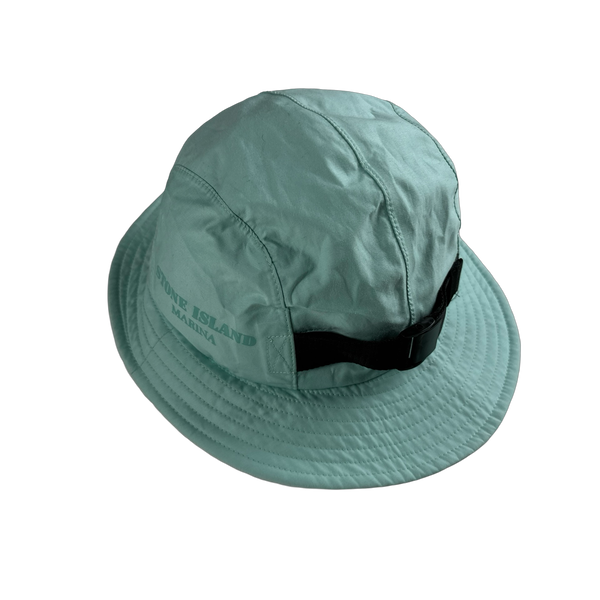 Stone Island 2021 Mint Jacquard Marina 3L Bucket Hat - Large