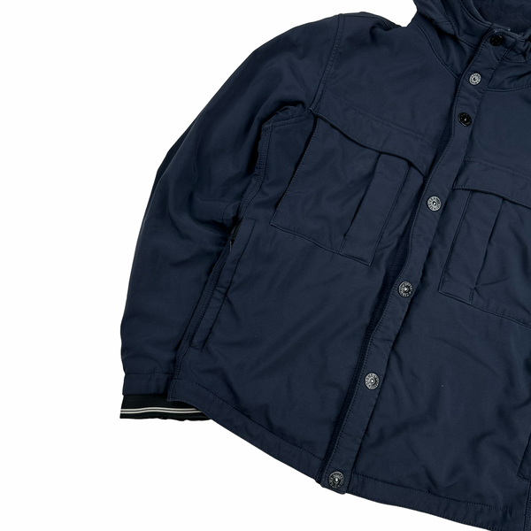 Stone Island 2013 Blue Soft Shell R Jacket - Small