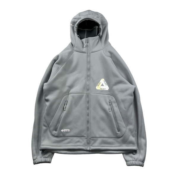 Palace Grey Goretex Infinium Thermal Fleece Cap Jacket - Large