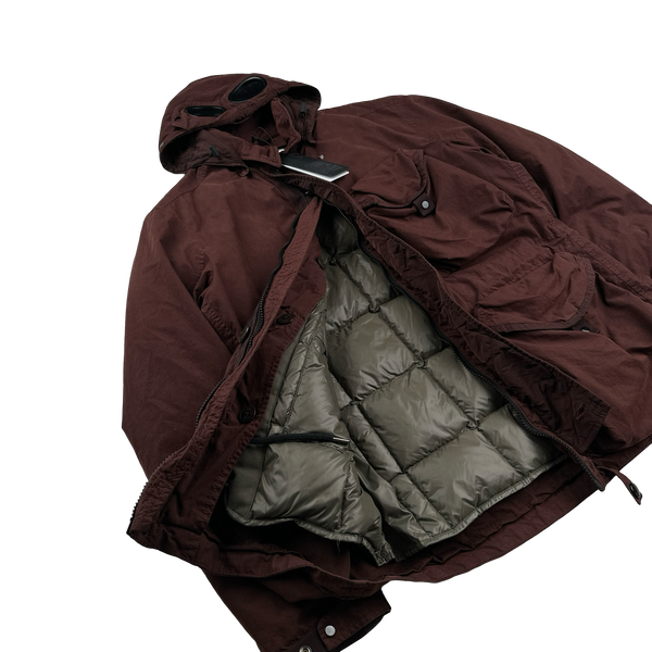 CP Company Burgundy 50 Gum Down Liner La Mille Jacket - Small