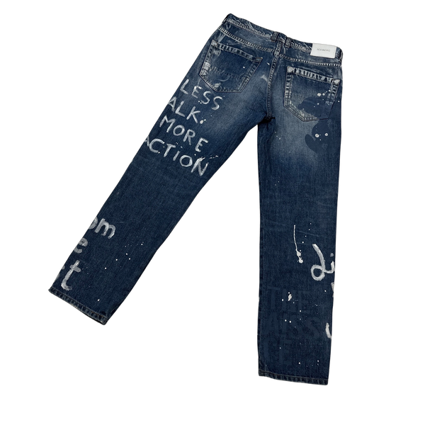 ICEBERG Hand Painted Shanghai Denim Jeans - 29"