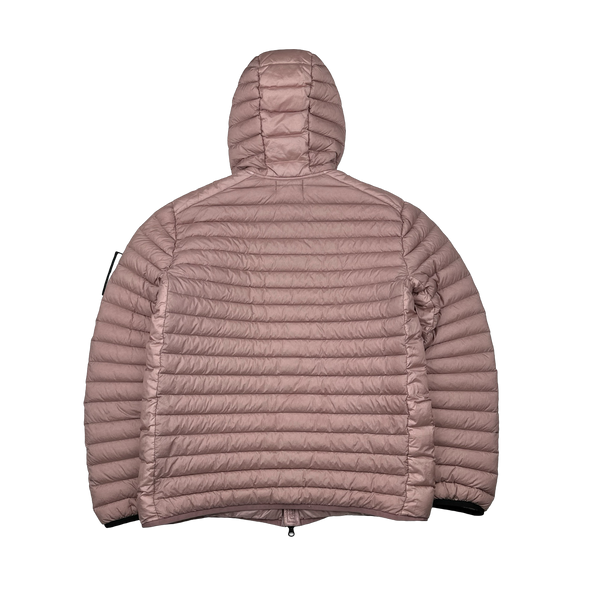 Stone Island 2022 Pink Loom Woven R Nylon Down TC Puffer - Large