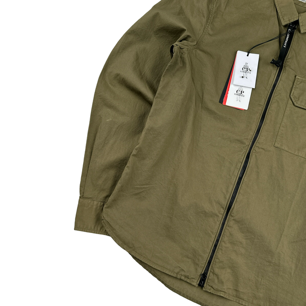 CP Company Brown Cotton Overshirt - XS