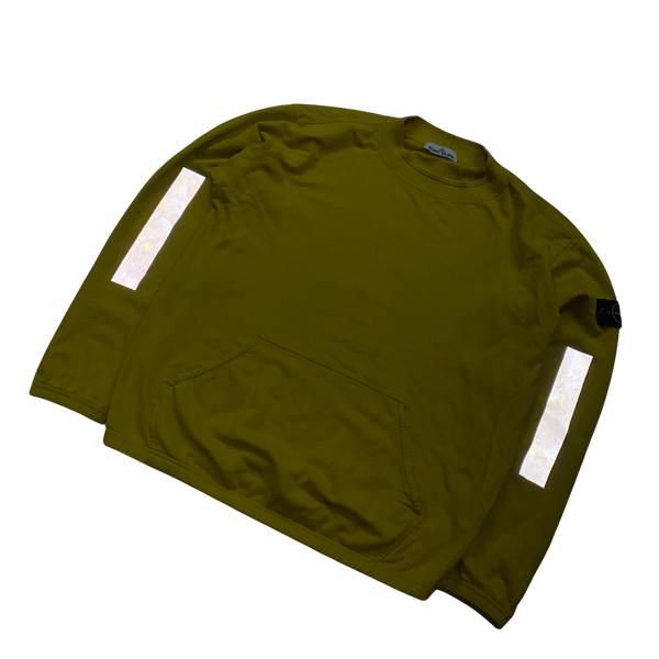 Stone Island 2018 Yellow Reflective Sweatshirt - Large