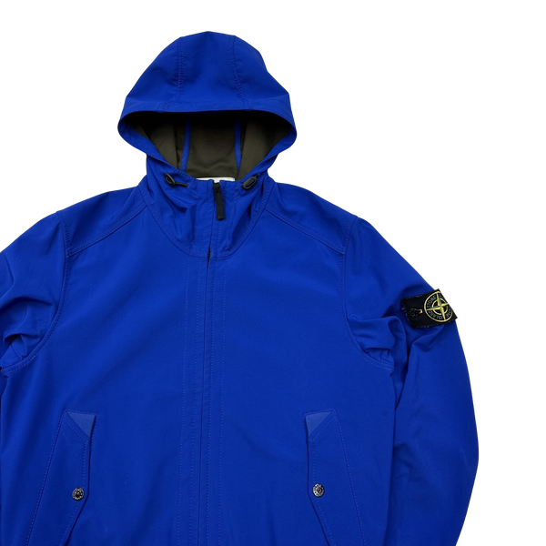 Stone Island Royal Blue Light Soft Shell R Jacket - Medium