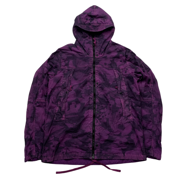 Nemen Purple Tie Dye Hooded Jacket - XL