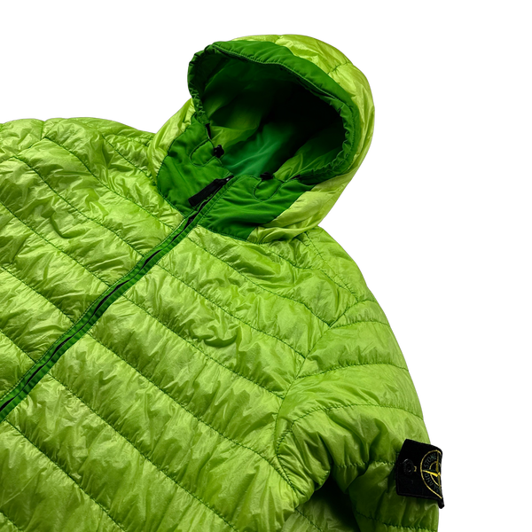 Stone Island 2016 Green Garment Dyed Puffer Jacket - XXL