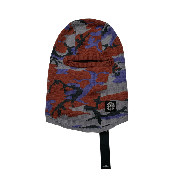 Stone Island 2022 Heritage Camo Soft Wool Blend Balaclava