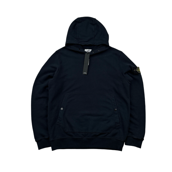 Stone Island 2023 Navy Hoodie Jumper - Large