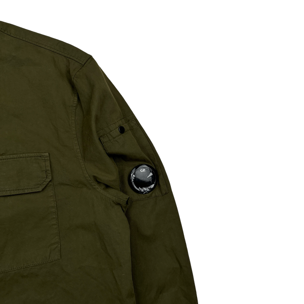 CP Company Khaki Cotton Overshirt - Small