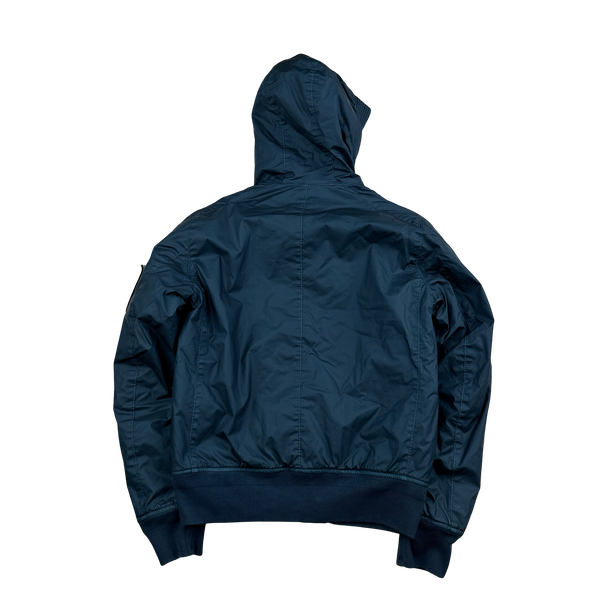 Stone Island 2014 Blue Mussola Gommata Padded Jacket - Small