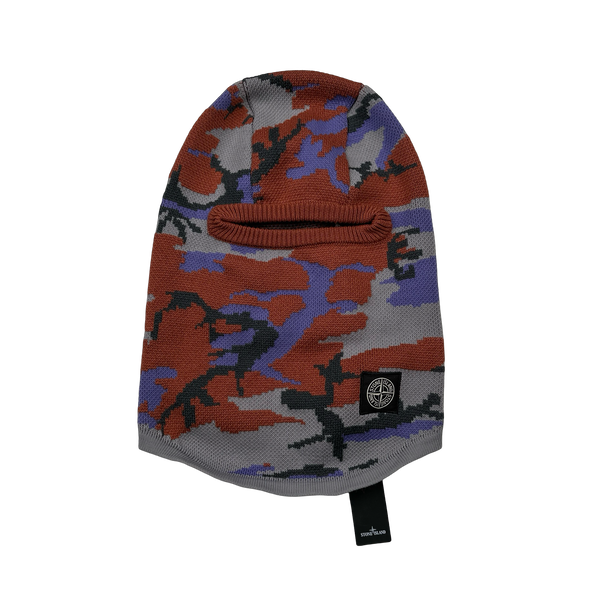 Stone Island 2022 Heritage Camo Soft Wool Blend Balaclava