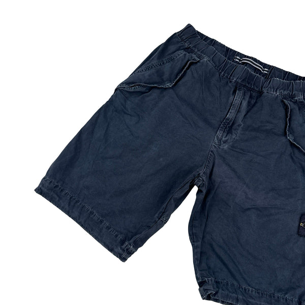 Stone Island 2018 Blue Cotton Shorts - Small