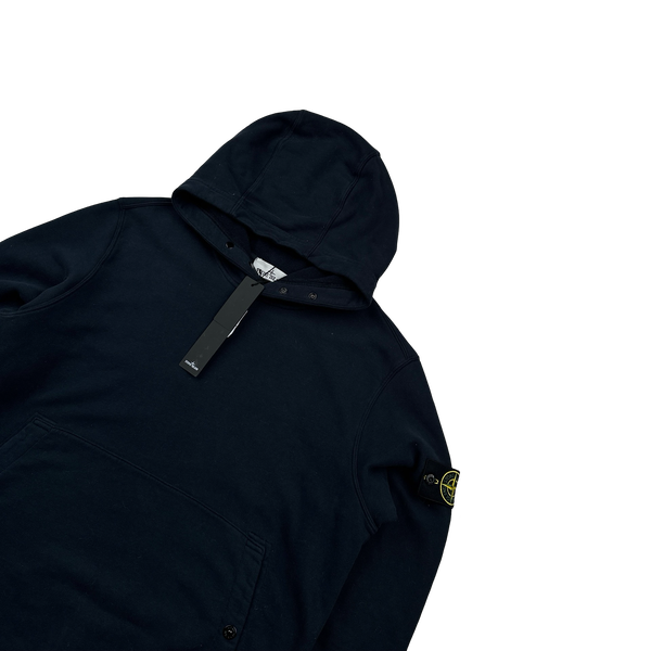 Stone Island 2023 Navy Hoodie Jumper - Large