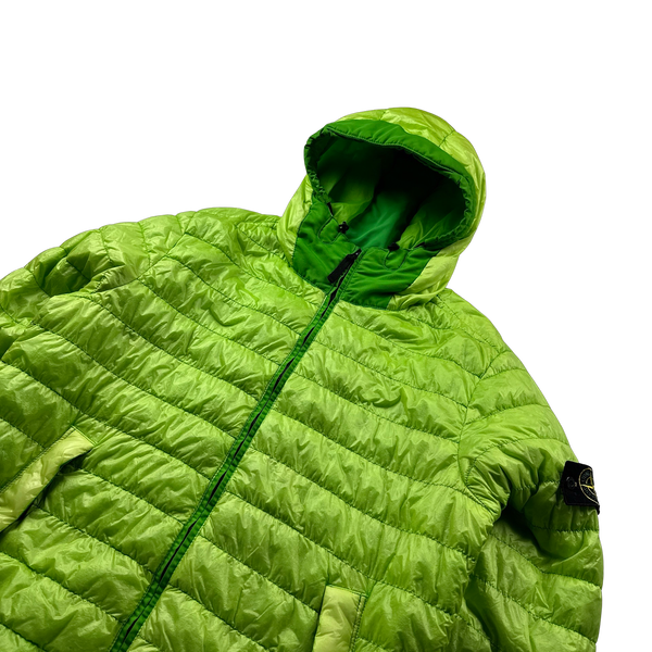 Stone Island 2016 Green Garment Dyed Puffer Jacket - XXL