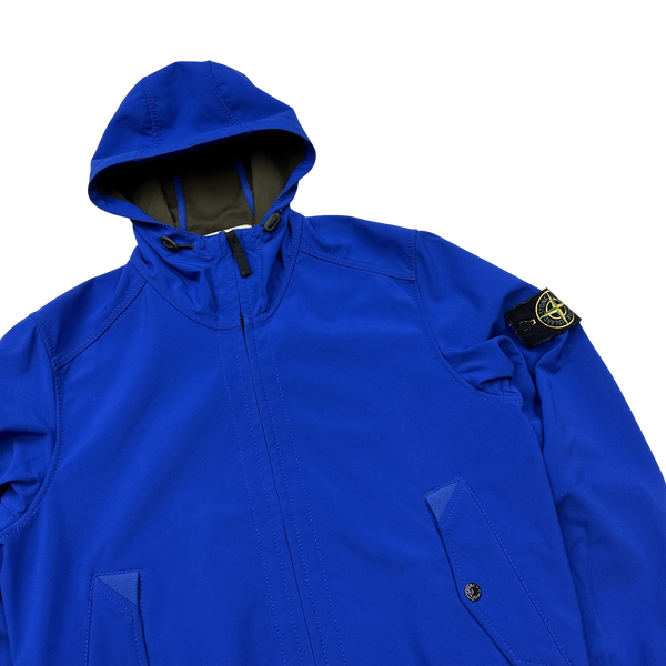 Stone Island Royal Blue Light Soft Shell R Jacket - Medium