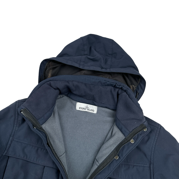 Stone Island 2013 Blue Soft Shell R Jacket - Small