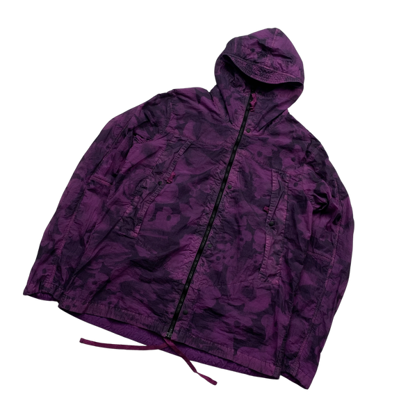 Nemen Purple Tie Dye Hooded Jacket - XL