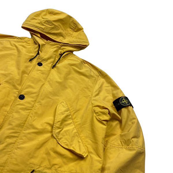 Stone Island Yellow Micro Reps Liam Gallagher Parka Jacket - Large