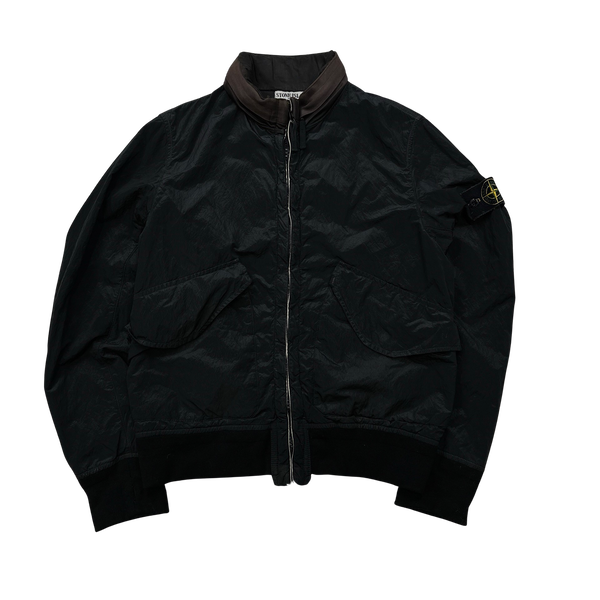 Stone Island 2009 Navy Nylon Metal Bomber Jacket - Medium