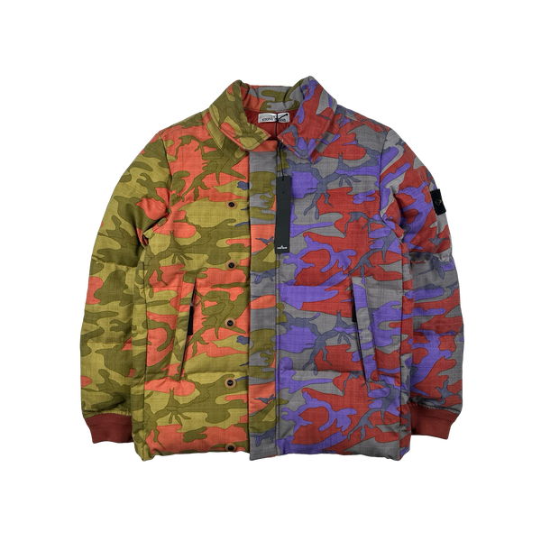 Stone Island 2022 Heritage Camo Down Filled Puffer Jacket - Small
