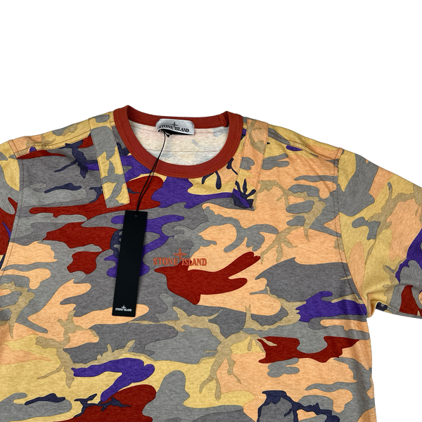 Stone Island 2022 Multicoloured Heritage Camo T-Shirt - Small, Medium, Large