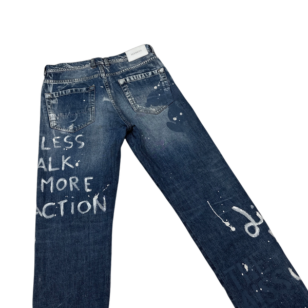 ICEBERG Hand Painted Shanghai Denim Jeans - 29"