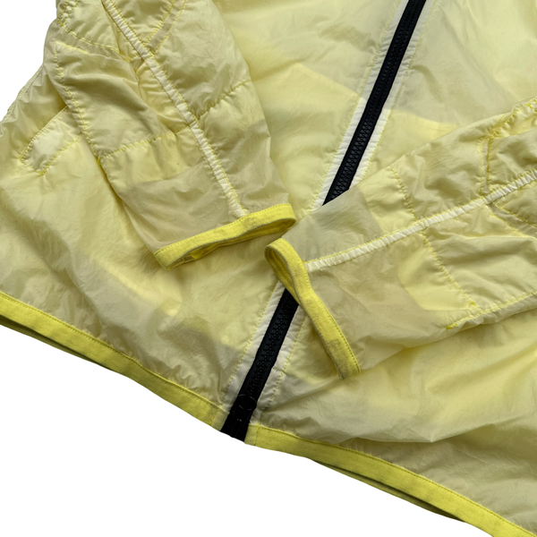 Stone Island Yellow Lamy Flock Hooded Jacket - Small