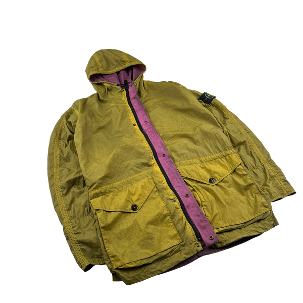 Stone Island 2010 Rare Hyperlight Nylon Reversible Green/Purple Jacket - Medium