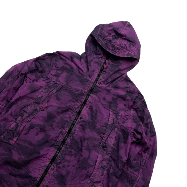 Nemen Purple Tie Dye Hooded Jacket - XL