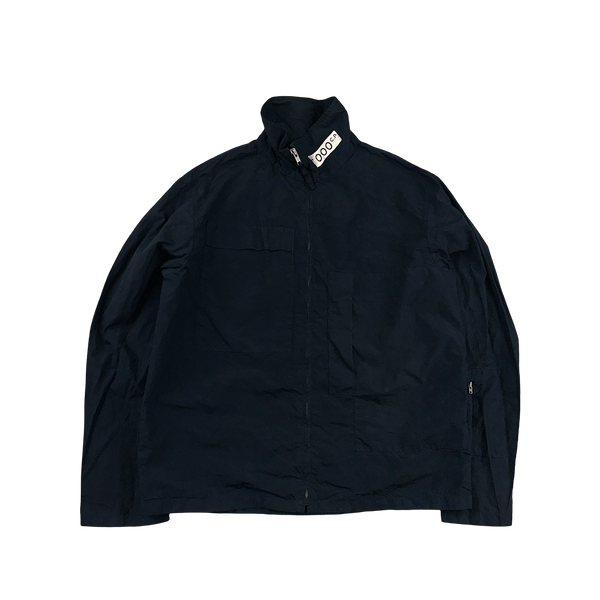 CP Company Rare Navy Nylon 000CP Spellout Bomber Jacket - Small