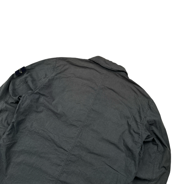 Stone Island 2019 Grey Cotton Overshirt Medium