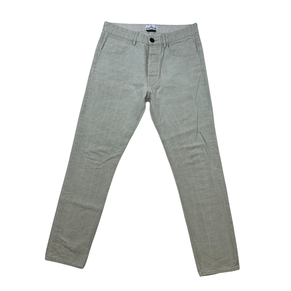 Mens MNML LA Light Stone Wash Grey Denim Straight Jeans Sz 34x29 BNWT