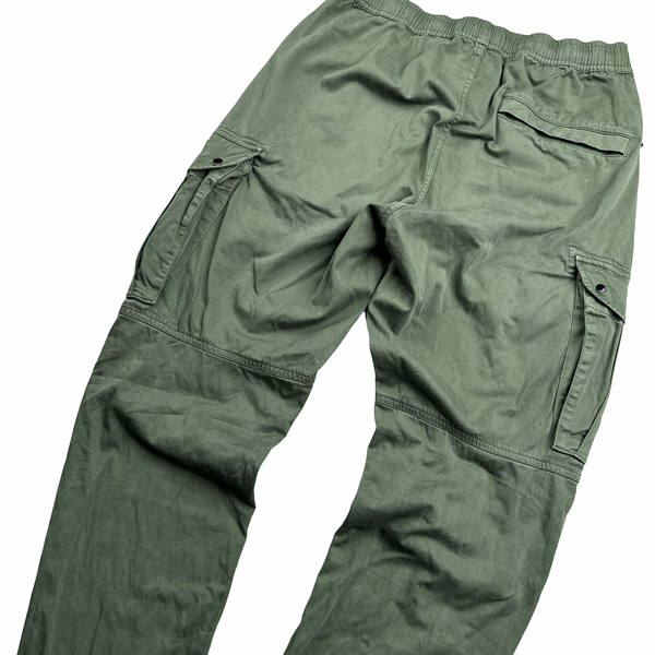 Stone Island 2021 Green RE T Cargo Trousers - Medium