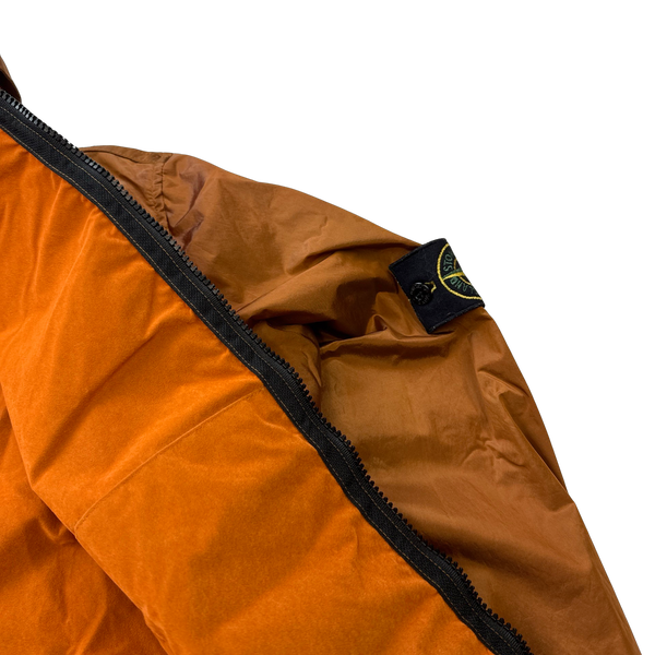 Stone Island 2008 Burnt Orange Nylon Metal Shimmer - Large