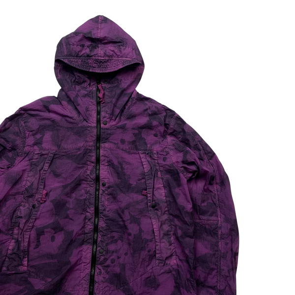 Nemen Purple Tie Dye Hooded Jacket - XL