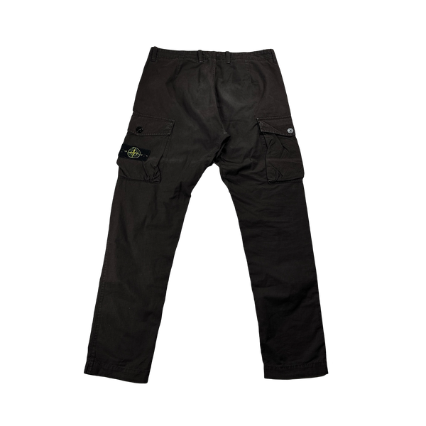 Stone Island 2019 RE T Brown Cargo Ripstop Trousers - 31