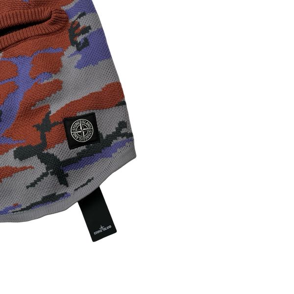 Stone Island 2022 Heritage Camo Soft Wool Blend Balaclava