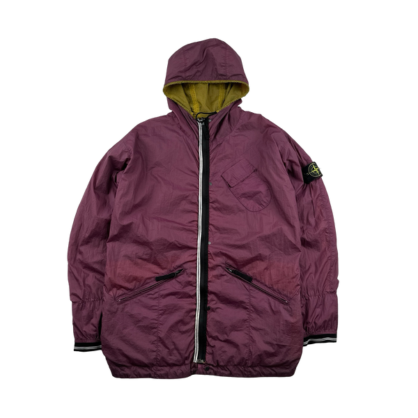 Stone Island 2010 Rare Hyperlight Nylon Reversible Green/Purple Jacket - Medium