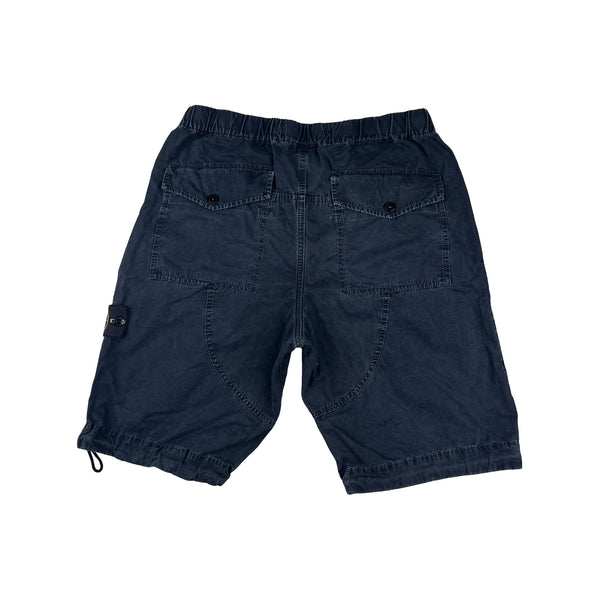 Stone Island 2018 Blue Cotton Shorts - Small