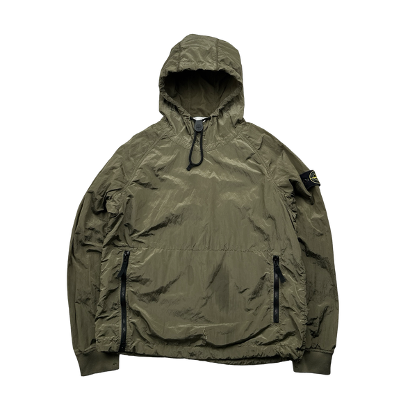 Stone Island 2018 Khaki Nylon Metal Hooded Smock - Medium – Mat's Island