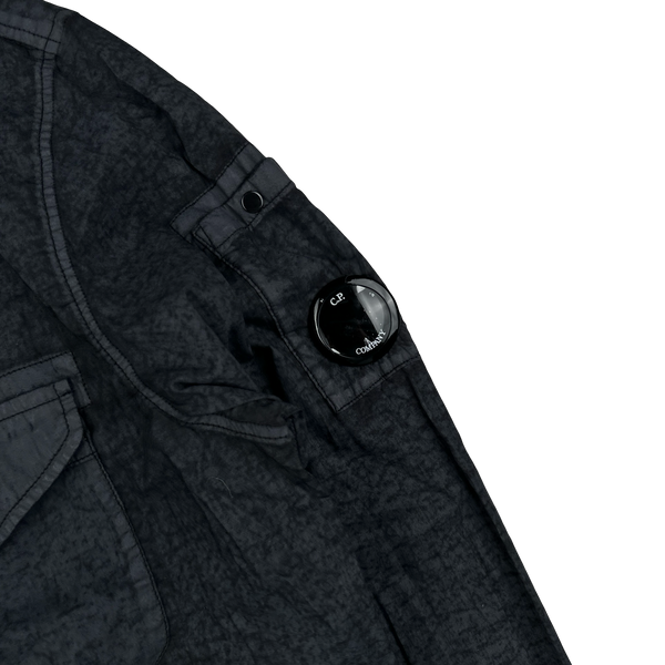 CP Company Popeline Placcato Navy Zipped Overshirt - Small & Large