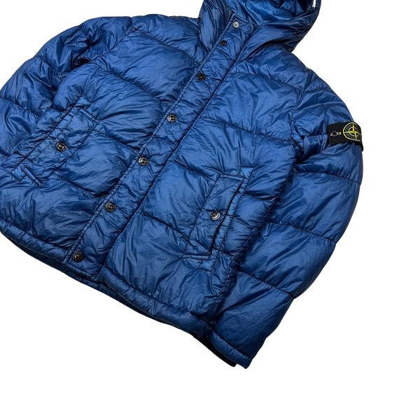 Stone Island 2013 Blue Garment Dyed Puffer Jacket - Medium