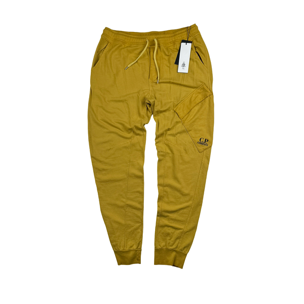 CP Company Yellow RE-Colour Spellout Joggers - XXL