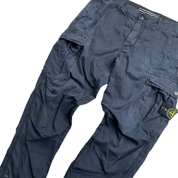 Stone Island 2015 Navy RE T Cargo Trousers - Medium