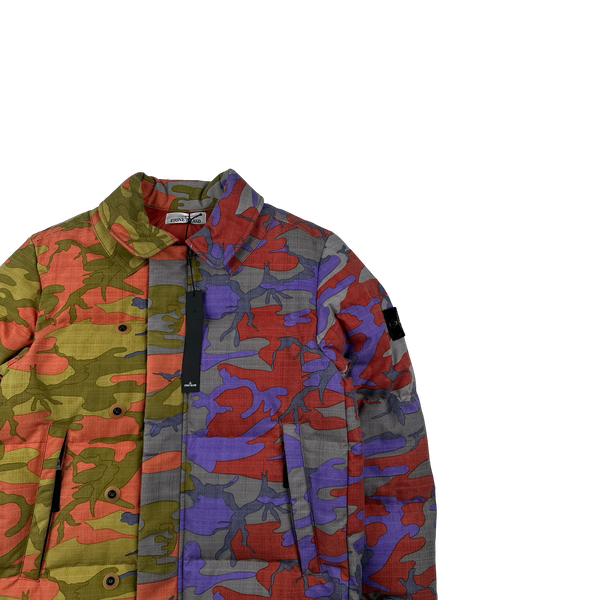 Stone Island 2022 Heritage Camo Down Filled Puffer Jacket - Small